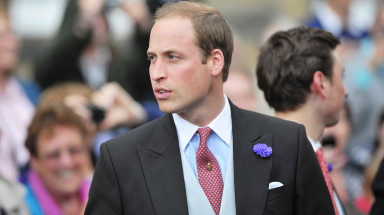 Prince William attending the wedding of Thomas Van Straubenzee and Lady Melissa Percy