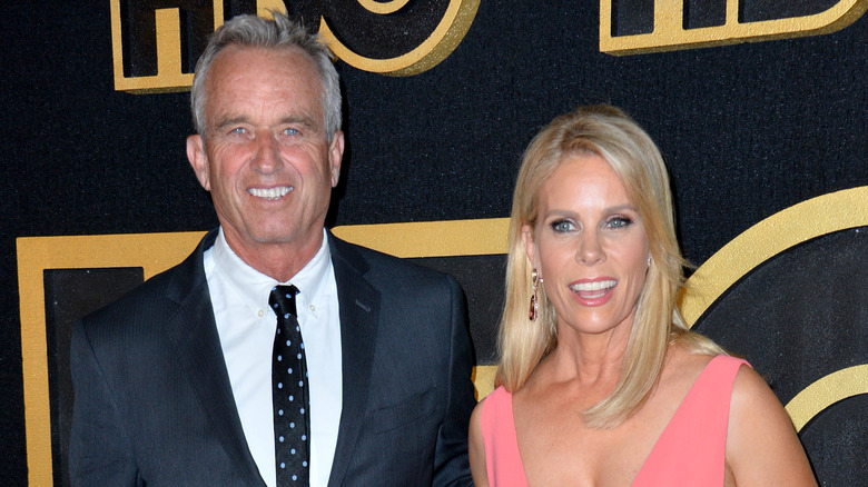 Cheryl Hines pink gown with RFK Jr.