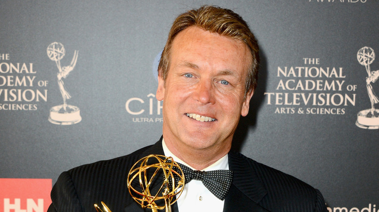 Doug Davidson poses with his Emmy award