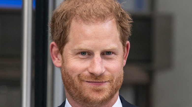 Prince Harry smirking