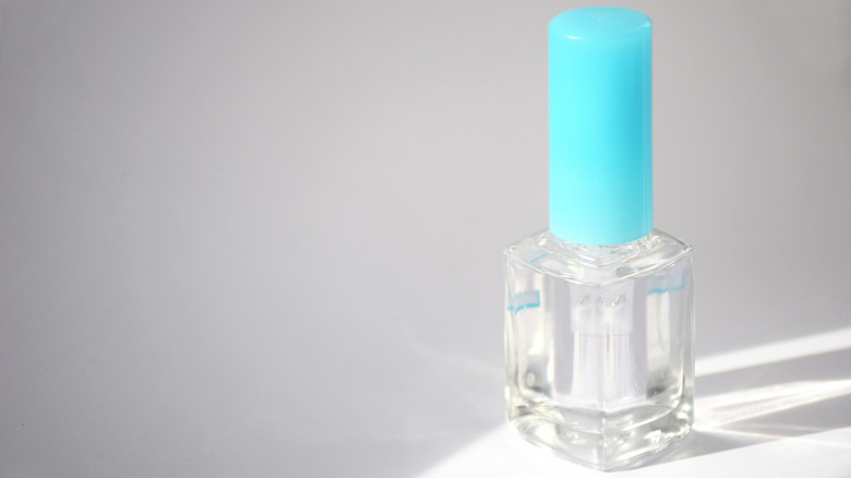 Clear nail polish bottle