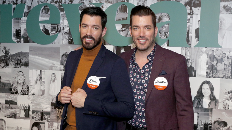 Drew and Jonathan Scott posing together in 2020