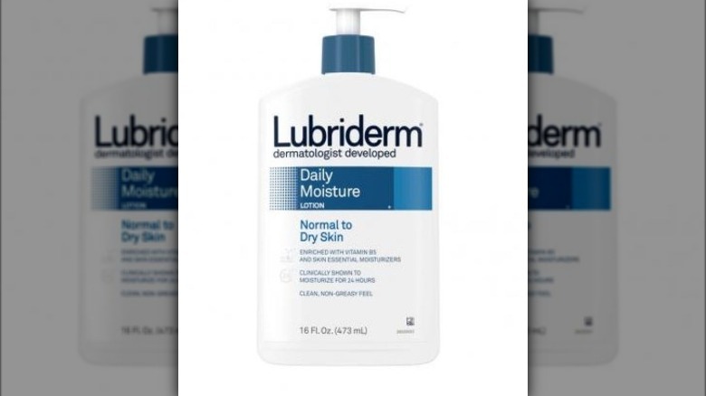 A bottle of Lubriderm Lotion 