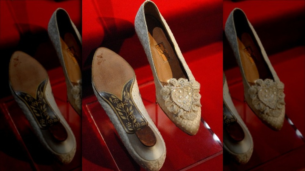 Princess Diana's wedding shoes