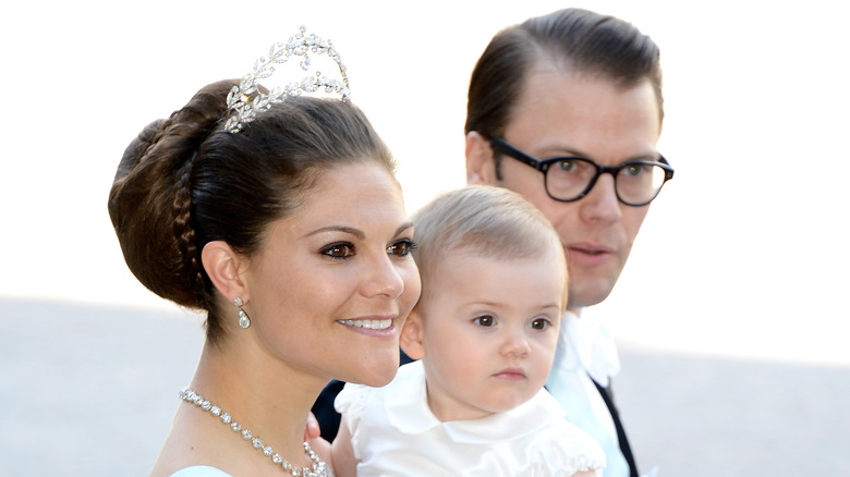 Crown Princess Victoria of Sweden, Princess Estelle of Sweden and Prince Daniel