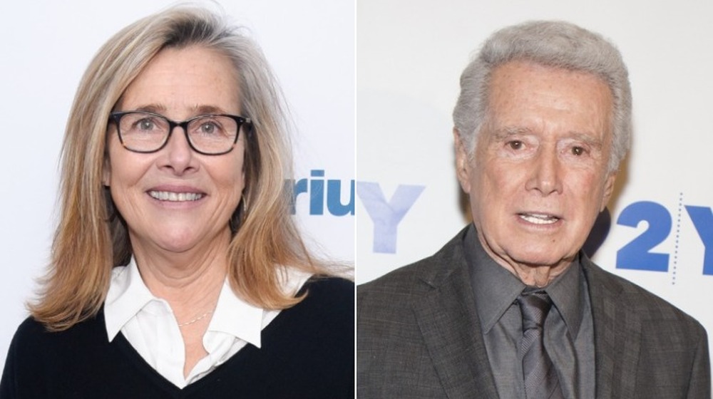 Meredith Vieira and Regis Philbin, split image