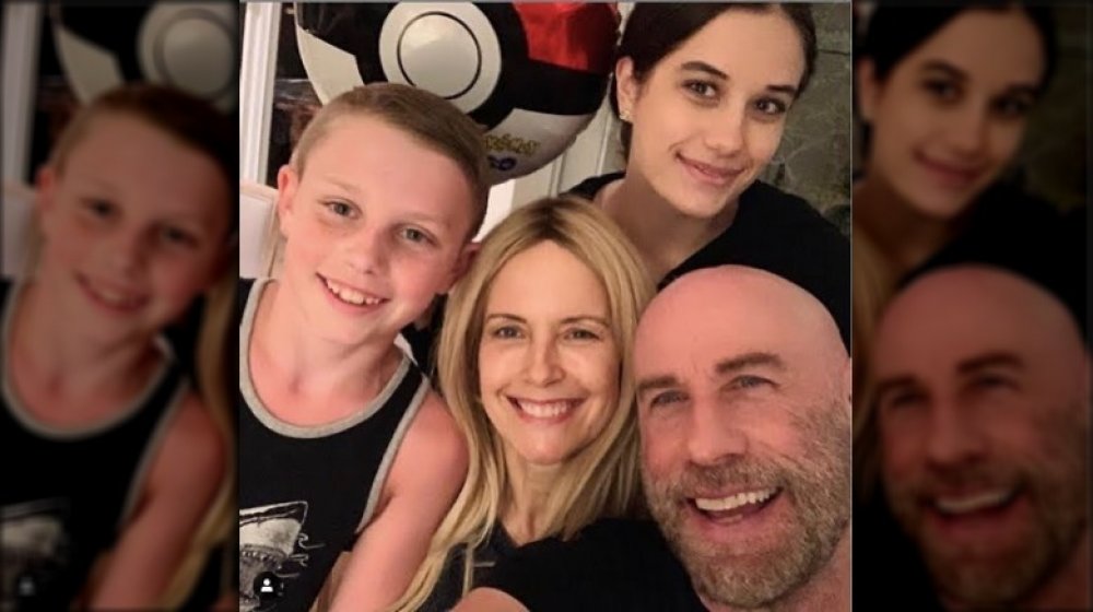 Kelly Preston and family