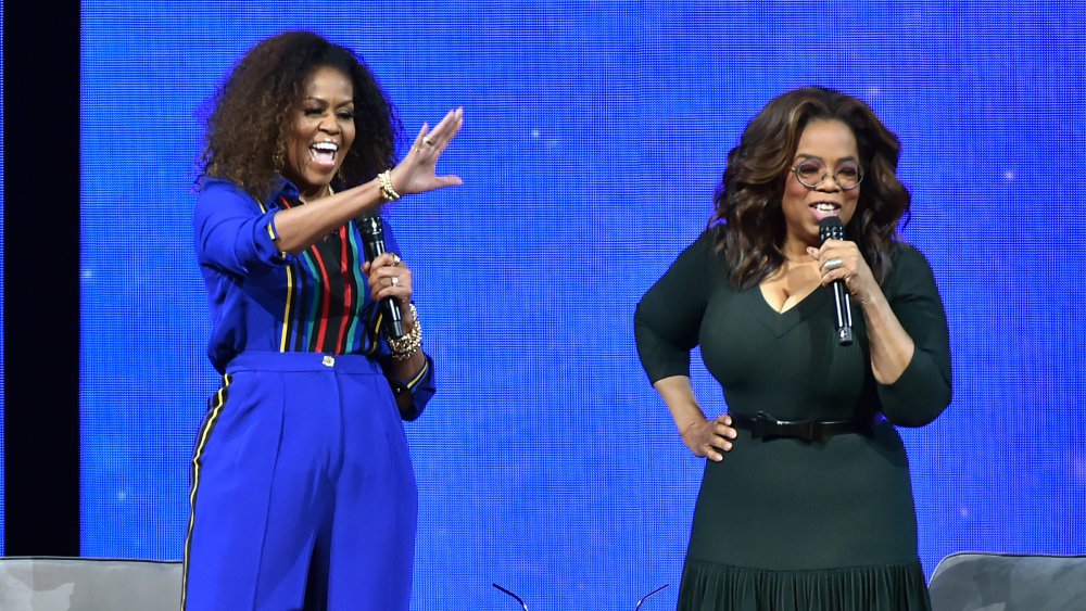 Michelle Obama and Oprah Winfrey