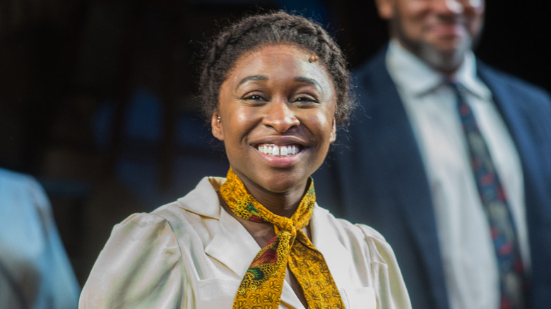 Cynthia Erivo as Celie at the opening of The Color Purple