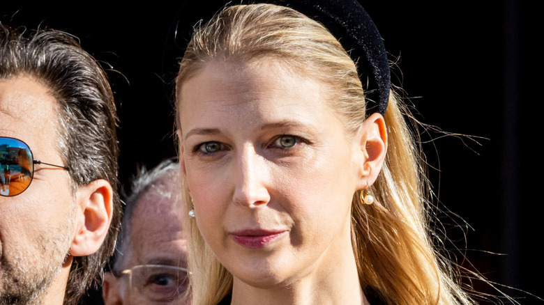 Lady Gabriella Windsor looking sullen