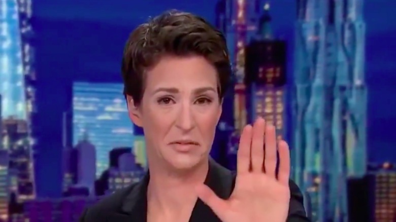 Rachel Maddow during an episode of The Rachel Maddow Show