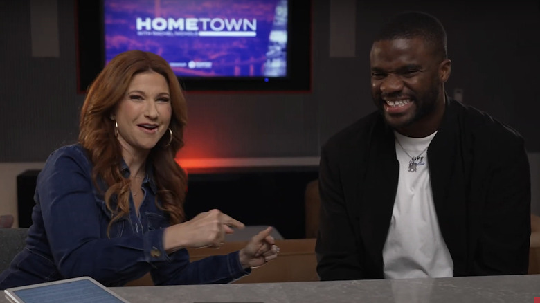 Rachel Nichols with Frances Tiafoe