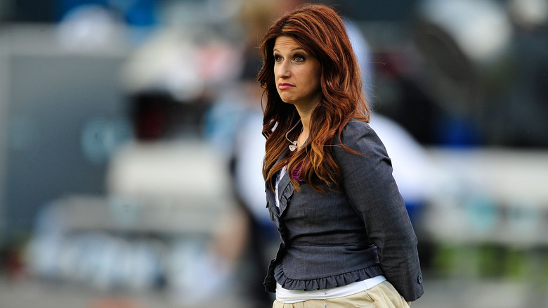 Rachel Nichols on the sidelines