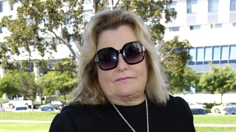 Francesca Hilton wearing sunglasses