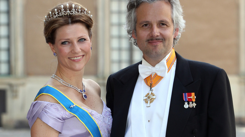 Martha Louise and Ari Behn at Princess of Sweden's wedding