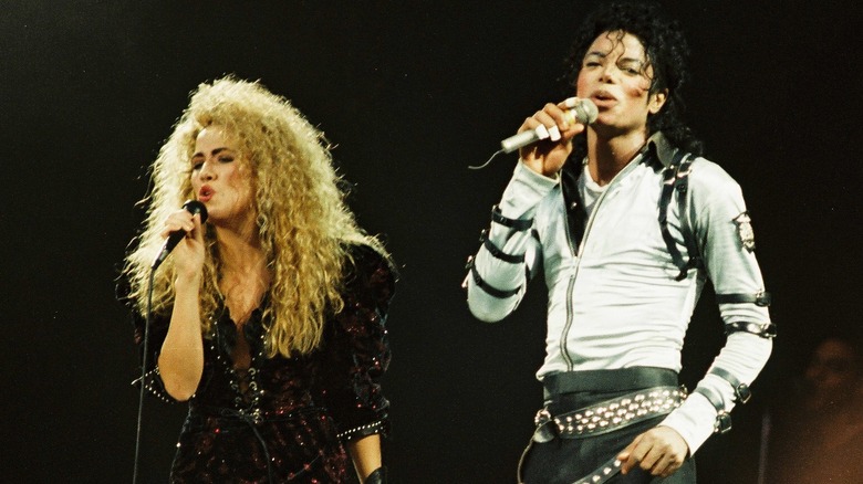 Sheryl Crow and Michael Jackson singing together