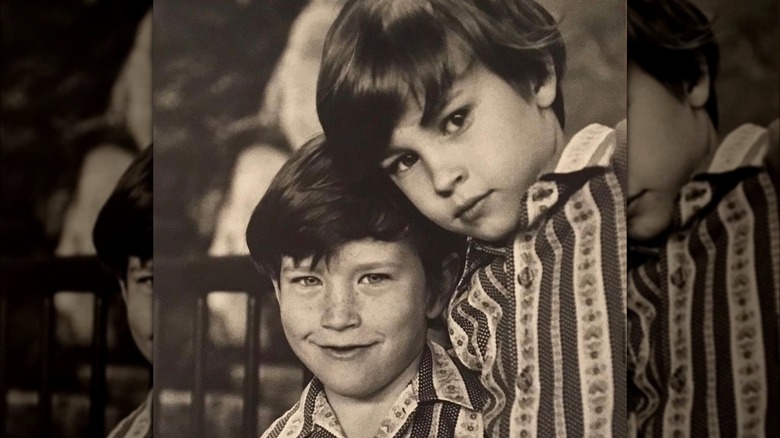 Anderson Cooper and Carter Cooper smiling