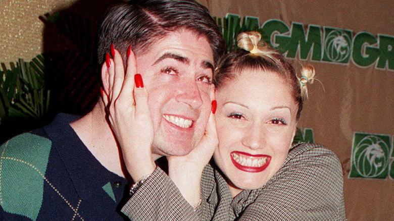 Gwen Stefani and Eric Stefani smiling