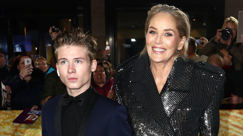 Sharon Stone and son Roan