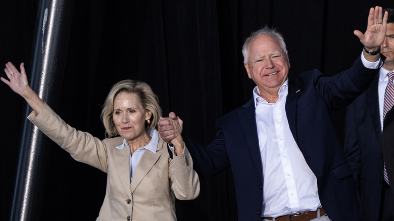 Tim and Gwen Walz visiting Augusta