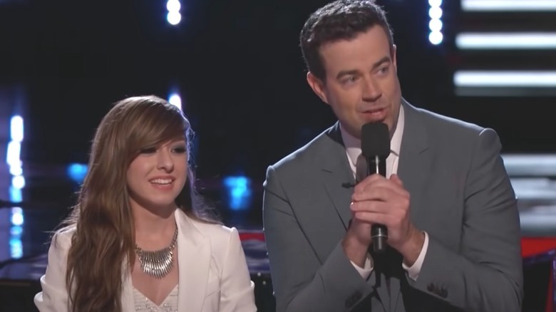 Christina Grimmie and Carson Daly