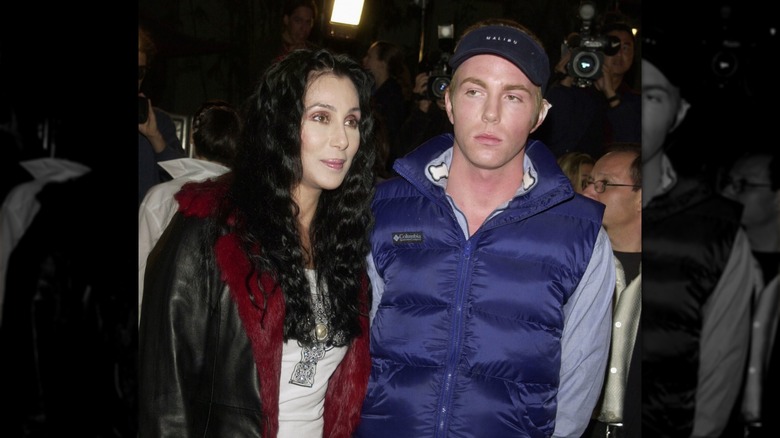 Cher and Elijah Blue Allman walking together