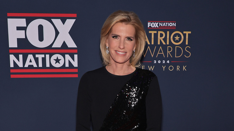 Laura Ingraham smiling at patriot awards 2024 in New York