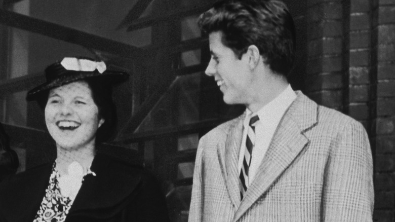 Rosemary and John F. Kennedy laughing