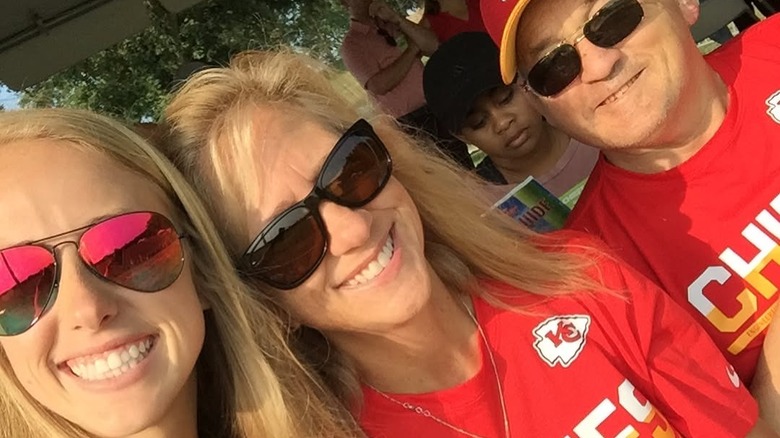 Brittany Mahomes takes a selfie with her mom and stepdad