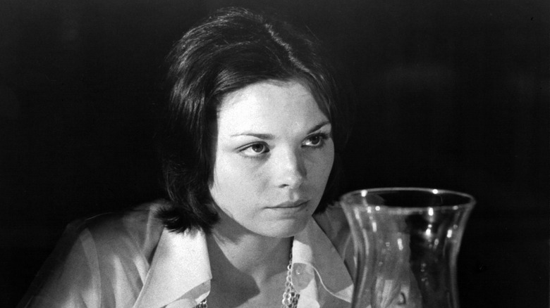 Young Kim Cattrall in black and white