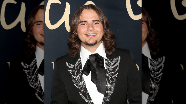 Prince Jackson smiling at the camera