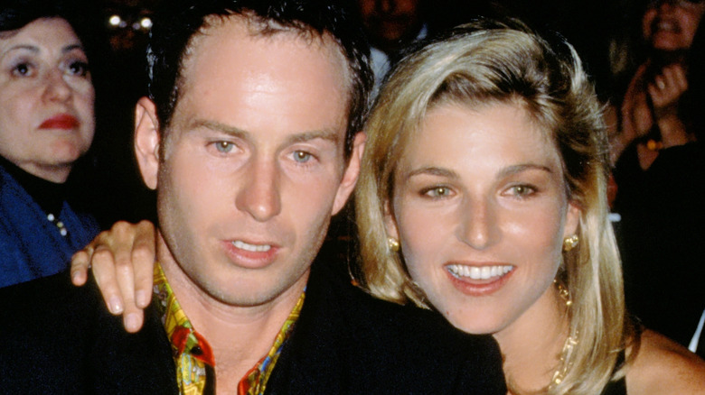 Tatum O'Neal and John McEnroe posing