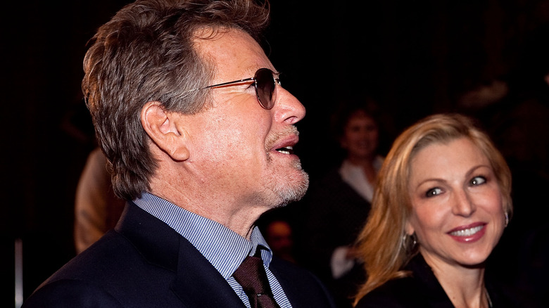 Tatum O'Neal and Ryan O'Neal, walking and talking