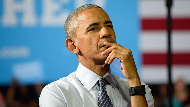 Barack Obama in deep thought