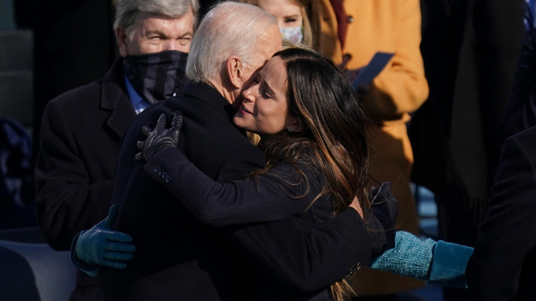 Ashley and Joe Biden hugging