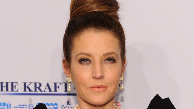 Lisa Marie Presley with hair up