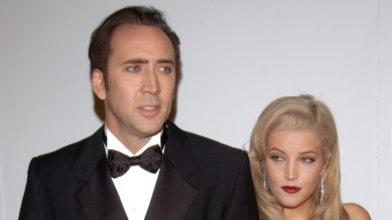 Nicolas Cage, blonde Lisa Marie Presley