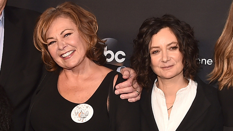 Roseanne Barr and Sara Gilbert 