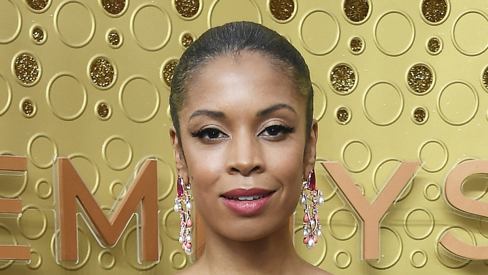 Susan Kelechi Watson poses on the red carpet