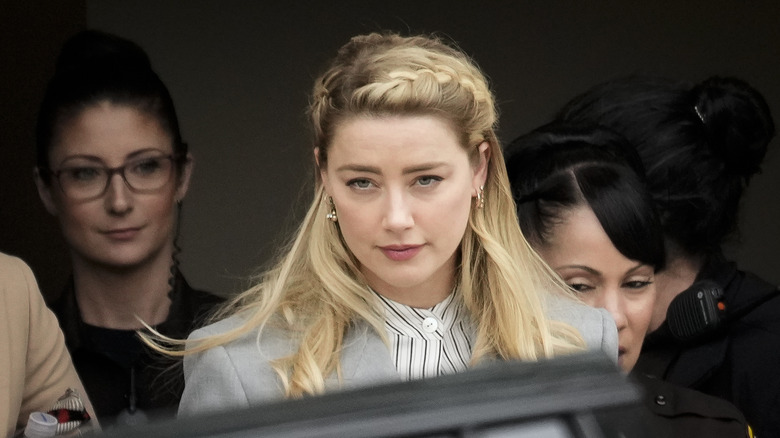 Amber Heard outside the courthouse