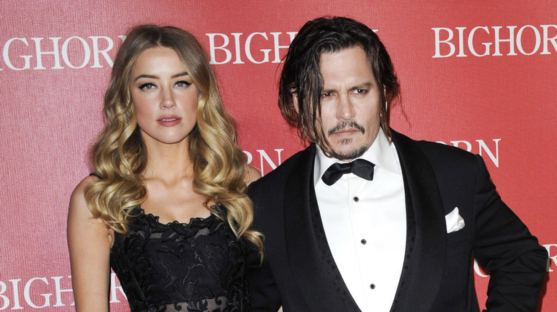 Amber Heard and Johnny Depp at event