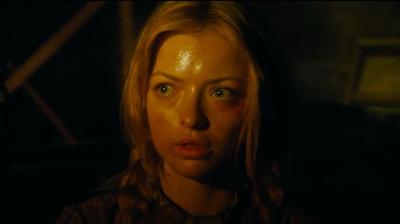 Francesca Eastwood posing in a scene from Outlaws and Angels