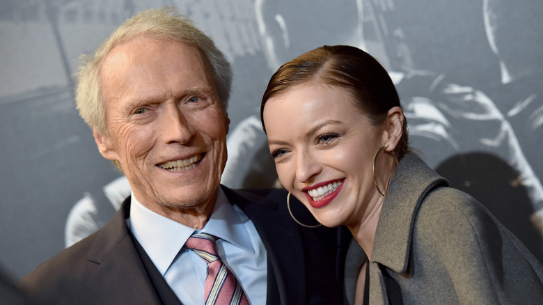 Clint Eastwood smiling with daughter Francesca Eastwood