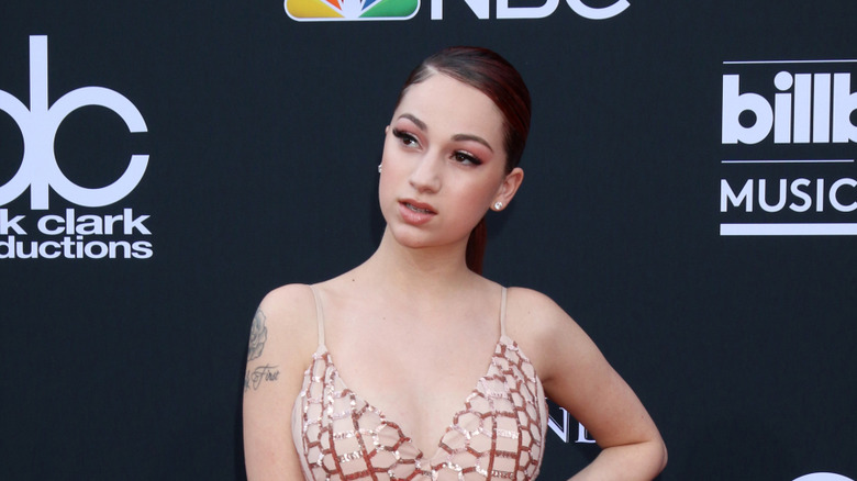 Bhad Bhabie posing at a press event