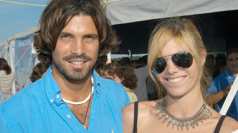 Delfina Blaquier smiling with Nacho Figueras