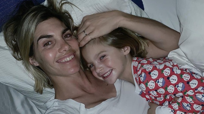 Delfina Blaquier smiling with her daughter