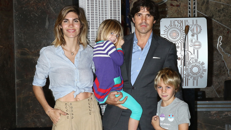 Delfina Blaquier and Nacho with children