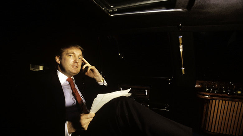 Donald Trump on the phone