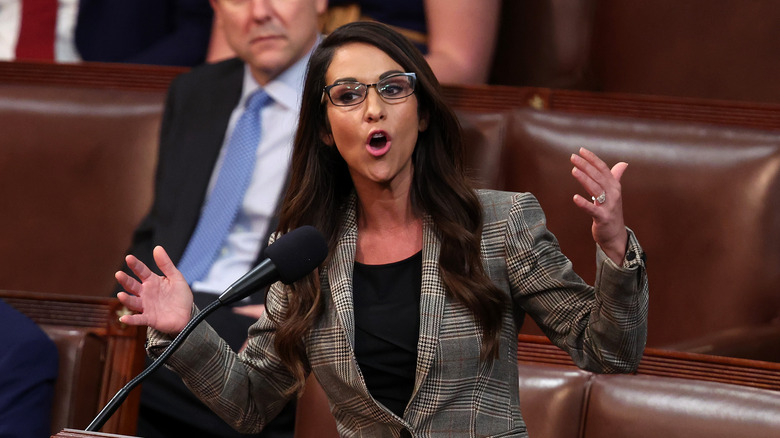 Lauren Boebert speaking in Congress