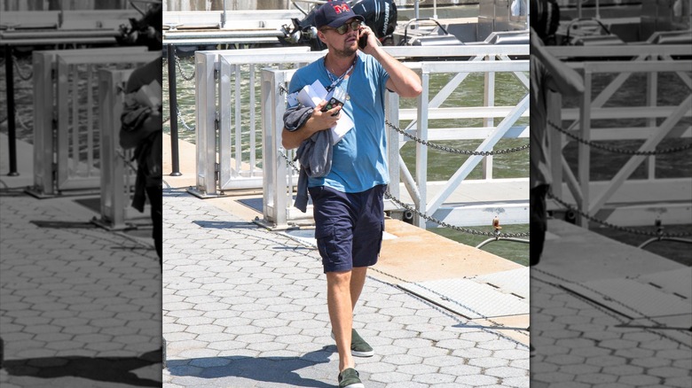 Leonardo DiCaprio walking